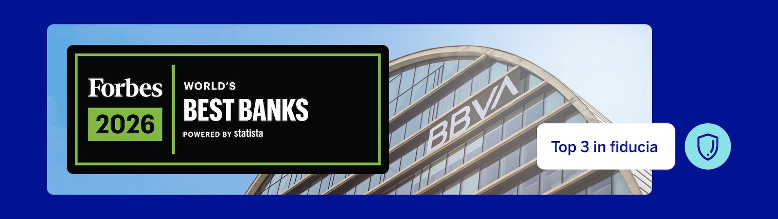 BBVA conquista il 3° posto nella classifica “World’s Best Banks” di Forbes