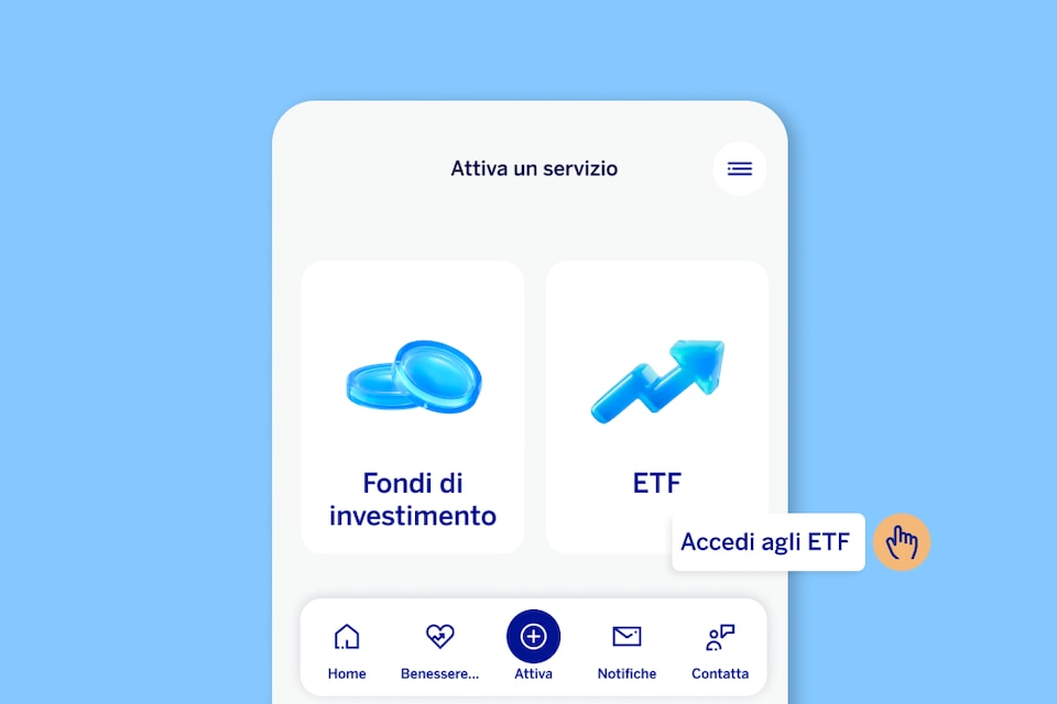 Filtro ETF nell’app BBVA per selezionare strumenti per asset, settore o rischio