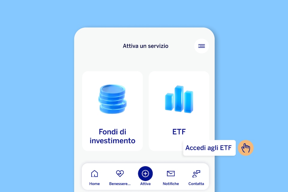 Filtro ETF nell’app BBVA per selezionare strumenti per asset, settore o rischio