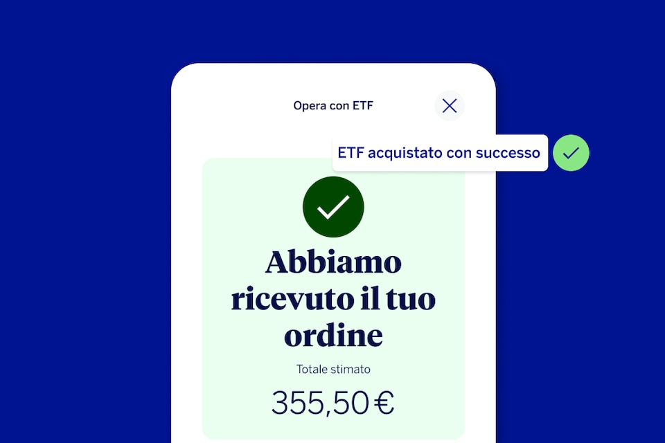 schermata App BBVA che conferma la sottoscrizione dell'ETF